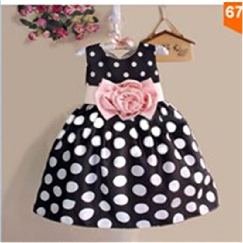 Sleeveless Kids Polka Dot Dress